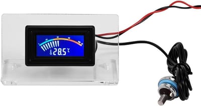 Temperatuur Detector - Digitale Thermometer - PC Koeling Monitoren - Waterdichte Sonde - -50 tot 110 Graden - Zwart