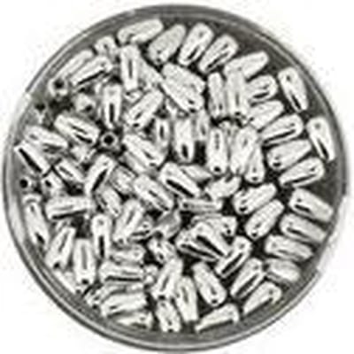 0802-06914 Parels druppelvormig zilverkleurig metallic 3x6 mm