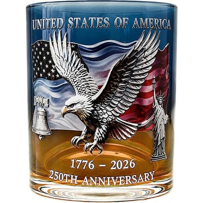 250ste Verjaardag Whiskeyglas VS Patriottische Drinkbeker Amerikaanse Geschiedenis Herdenkingsgeschenk Voor 4 Juli Onafhankelijkheidsdag