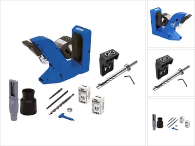 KREG Pocket Hole Jig 720 pocket hole boorsjabloon ( KPHJ720 ) + plugboorsjabloon + trapboor + bit + schroeven