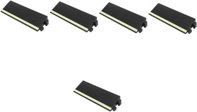Gatuida Driveway 5 Pieces Climbing Mat for Door Sill Ramp Ramps Ramp Ramp Ramp Threshold Aid Plastic Threshold Ramp for Indoor Fluorescence Step Mat Plastic