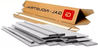 Gal Industrial Aluminium Platte Staf 20 x 3 mm | 30 cm Lengte | Aluminium Strip Profiel Metalen Plaat