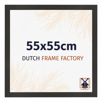 Fotolijst 55x55 cm - MDF - Zwart Mat - Benno