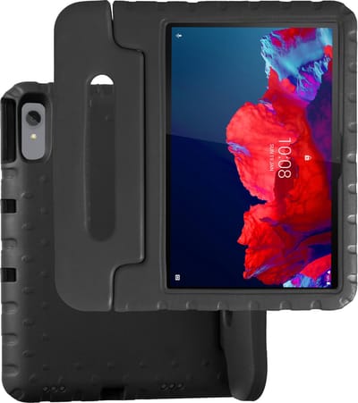 Hoesje Geschikt voor Lenovo Tab P11 Plus - Kinderhoes Shockproof Bumper - Kidsproof Case - Tablet Hoes - Kinder Hoes Cover - Zwart