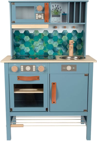 Small Foot - Wooden Children's Kitchen Blue 7dlg.