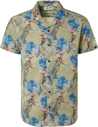 No Excess Mannen Shirt Met Korte Mouwen Rokerig Grijs XXL
