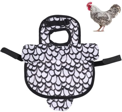 Dailygoods- Kippenzadel met verstelbare bandjes - Kippenaccessoires - Verenbescherming - Pluimvee - Buitenshuis - Duurzaam materiaal - Kippenbescherming