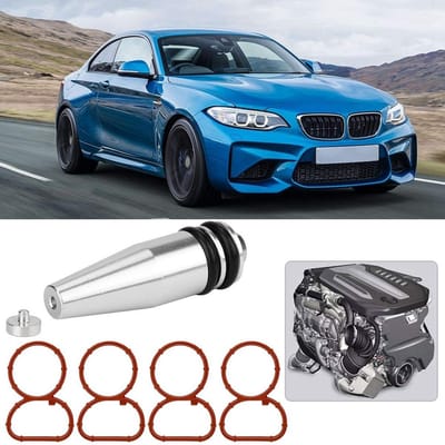 Dailygoods- Swirl Flap Vervanging - Plug Blank Plate - Geschikt voor N47 Motoren - Pakkingen - E81/E87/E90/E92/E60 - 2.0 Liter - Afsluitplug