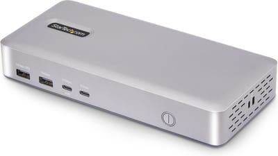 StarTech.com USB4 Docking Station, USB-C 40Gbps, Dual HDMI Video, Tot 2x 4K 60Hz 4:4:4 (RGB) of 2x 4K 120Hz 4:2:2, Multi-Monitor Dock, 6x USB, 2.5GbE, 100W PD