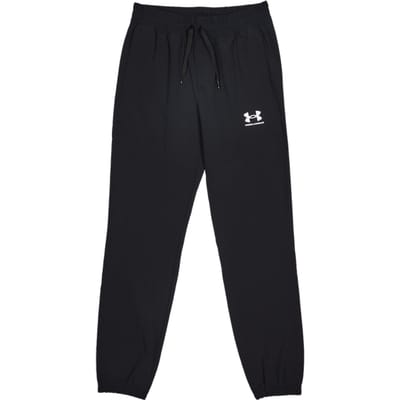 Under Armour Vibe Broeken Kinder - Zwart - Maat 127 - 137 CM - Poly Woven