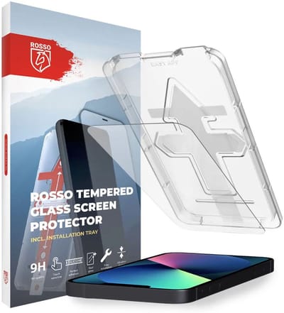 Rosso Screenprotector Geschikt voor Apple iPhone 13 / 13 Pro | 9H Tempered Glass | Beschermglas | Glasplaatje | Case Friendly | Met Installatietray | Eenvoudige montage