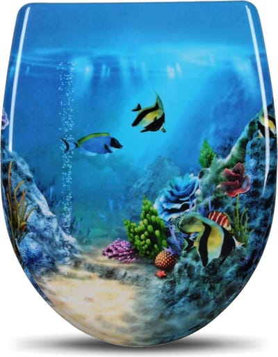 Antibacteriële Toiletbril Visjes - WC Bril - Met Softclose - Universeel - Toiletbrillen – Toiletzitting
