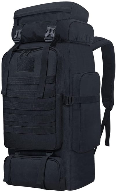 Unyqoos ® Uitgebreide Outdoor Avonturenrugzak van 80 Liter met Molle-systeem en Ademend Design