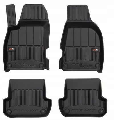 FROGUM AUDI A4 B6 - Rubber vloermatten - 3D opstaande randen - Automaat - Zwart - Exact passend
