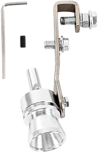 Dailygoods- Uitlaat Pijp - Turbo Geluid - Aluminiumlegering - Vervangingsaccessoire - Hoge Sterkte - 2 m Gat Diameter - Uitlaatpijp