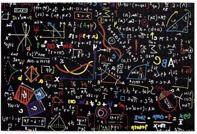 Wiskundige Formule Puzzel - Houten Puzzel - Ontspanning Thuis - 1000 Stukjes - Verticaal - Wit