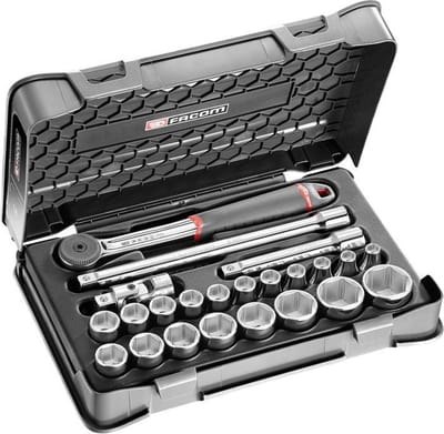 Facom S.161-3P6PB Dopsleuteladapterset 1/2 (12.5 mm) 23-delig