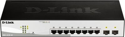 10-poorts Gigabit Smart Switch met 8 LAN en 2 SFP Slots