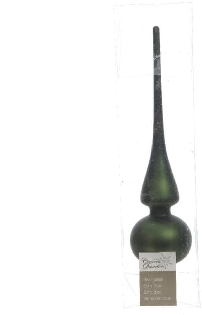 Piek glas mat diameter 6x26cm dennen groen