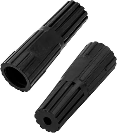 2PCS Telescopische paaladapter met schroefdraad aan taps toelopend uiteinde Standaard universele schroefdraad naar insteekconverter voor verfrollers Schrapers Uitschuifbare staven