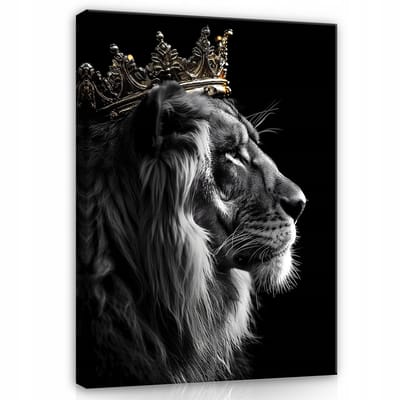 WALLARENA - Canvas schilderij - 100x70 cm - Motivatie afbeelding van de Leeuwenkoning voor slaapkamer en woonkamer