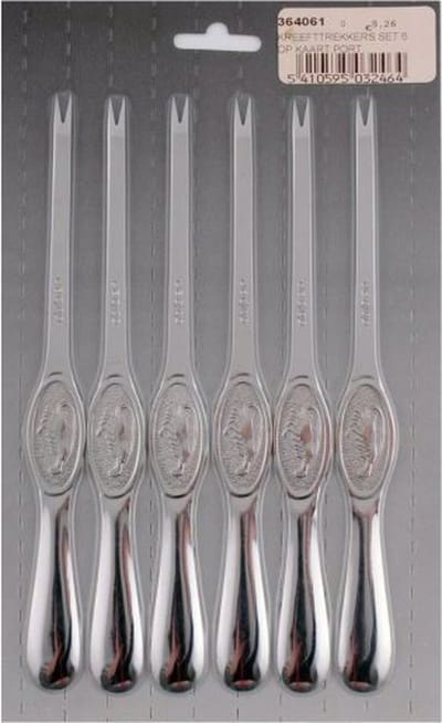 Dalper RVS Kreeftenvork 6 stuks