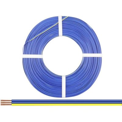 Donau Elektronik 318-223-50 Draad 3 x 0.14 mm² + 3 x 0.14 mm² Blauw, Blauw, Geel 50 m