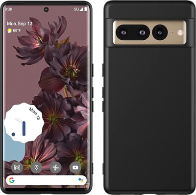 Casemania Hoesje Geschikt voor Google Pixel 7 Pro - Zwart - Siliconen Back Cover