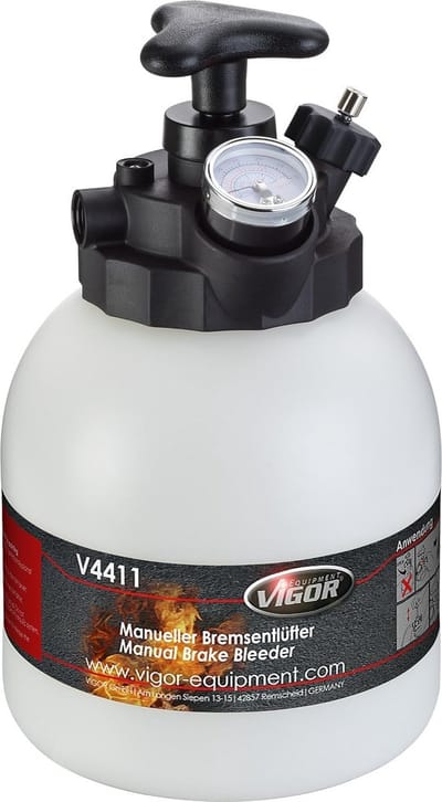 Universele Rem- en Koppelingsluchter Set met Drukmeter en 3 Liter Tank