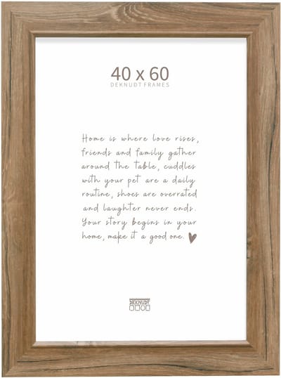 Deknudt Frames fotolijst S48SH4 - bruine houttint - breed - 40x60 cm