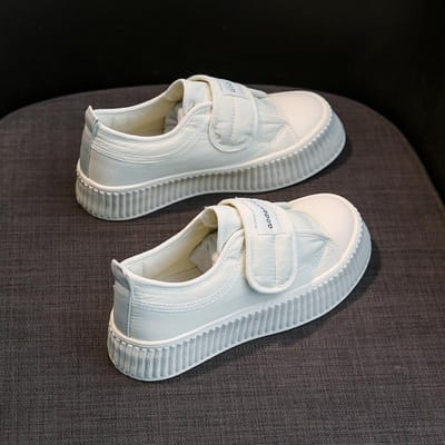 Koreaanse Versie van Canvas Schoenen Dames Lente Nieuw Alles-match Student Platte Hardloopschoenen Casual Schoenen Dames 40