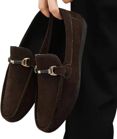 Bovista Loafers Heren - Met Hak - Herenschoenen - Instappers - Donkerbruin - Maat 38