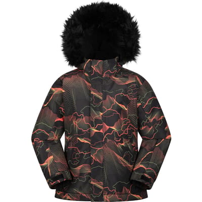Mountain Warehouse Kinder/Kinder Berg Abstract Ski jas (Zwart)