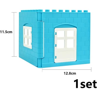 Grote Maat Deeltjes Meubels Bouwsteen Accessoires Figuren Bureau Deur Stoel Bed Bank Badkamer Keuken Grote Steen Duplo Speelgoed
