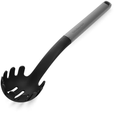 Pastalepel, Spaghettilepel, 34 cm, Kunststof/Nylon, Grijs - KitchenAid