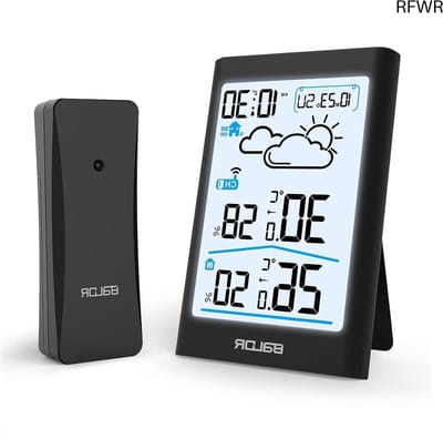RFWR® Draadloos Weerstation met Thermometer, Hygrometer en Alarmfunctie voor Binnen en Buiten