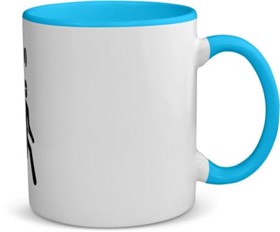 Akyol - lacrosse met eigen naam koffiemok - theemok - blauw - Sport - lacrosse - sport - 350 ML inhoud