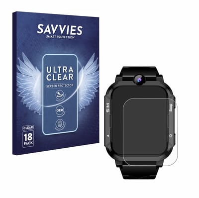 Savvies - Screenprotector voor Blackview Z20 Kids Smartwatch - Folie Beschermfolie transparant 18 Stuks