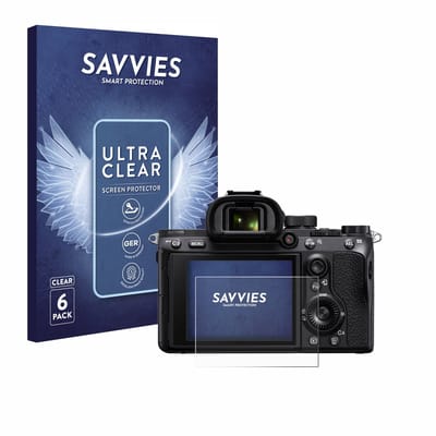 Savvies - Screenprotector voor Sony Alpha 7 III / 7R II / 7S II - Folie Beschermfolie transparant 6 Stuks
