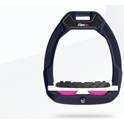 Veiligheidsijzers voor paardrijden Gehouden Grip Bruin/Wit/Roze Flex-On Safe-On