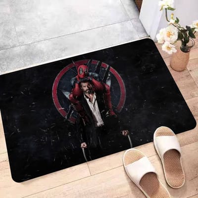Film Comédie D-Deadpool-Wolverine Tapis de Sol Style Nordique Paillasson Maison Tapis Salle de Bain-Toilettes Tapis Décor Chambre Hôtel 40x60 cm