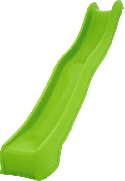 Losse Aanbouw Module Glijbaan/Afrijzer 3 meter Appelgroen voor platformhoogte 150cm | Schuifaf 300cm van HDPE Kunststof voor o.a. Speeltoestel en Speelhuis