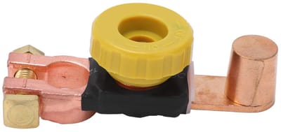 Allecto - Batterijscheidingsschakelaar - Auto Accu Isolator - Verleng de Levensduur van uw Batterij - Messing en ABS - Hoogwaardige Kwaliteit - Ges...