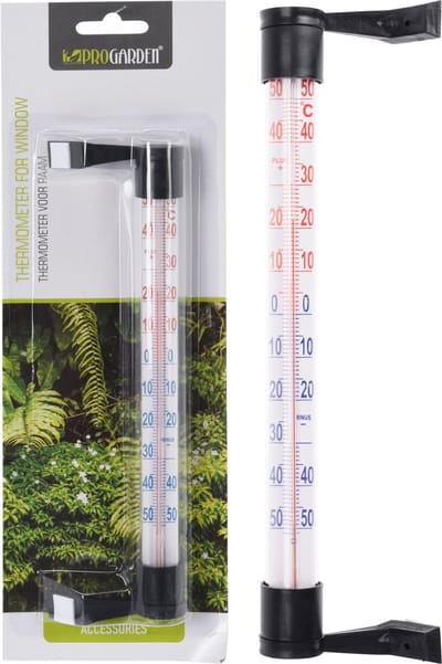 Raam thermometer – Cilindermodel – Zelfklevend – Voor Buiten