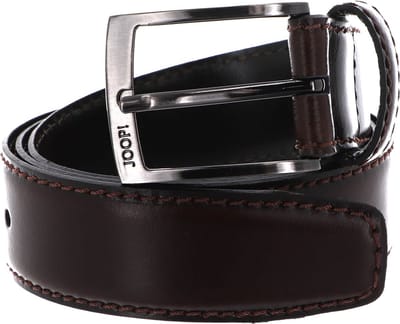 JOOP! Leren Riem Quilted Coll. Belt 3,5 CM W120 D`Brown Donkerbruin