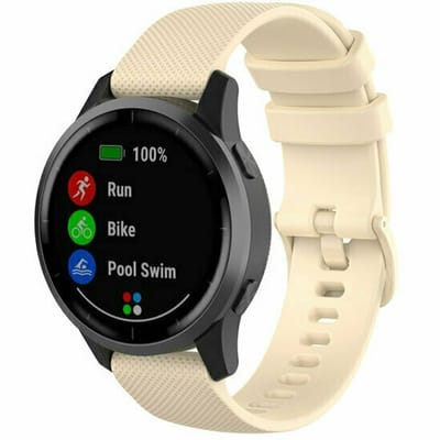 By Qubix - Sportband met motief - Beige - Geschikt voor Xiaomi Redmi Watch 5 Active / Redmi Watch 5 Lite