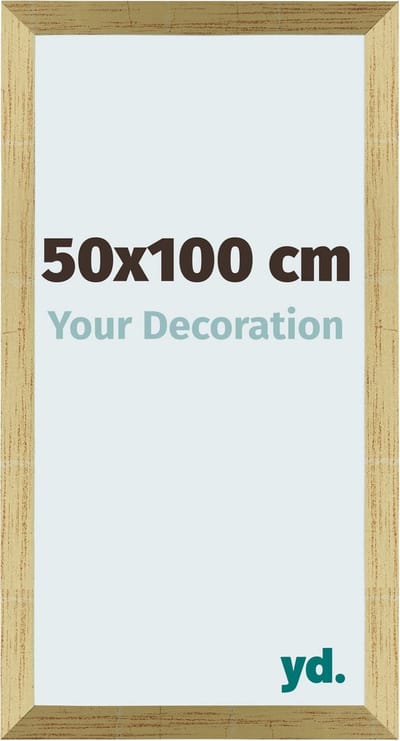 Your Decoration - Fotolijst 50x100 cm - MDF - Goud Glans - Mura
