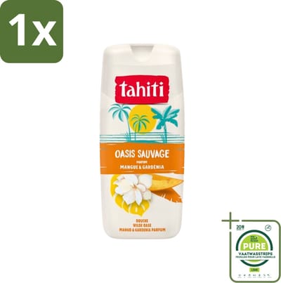 1 x Tahiti - Douchegel - Wilde Oase - Mango & Gardenia - 315 ml - Douchegel - Mango - Gardenia - Tropische Geur - Hydraterende Douchegel