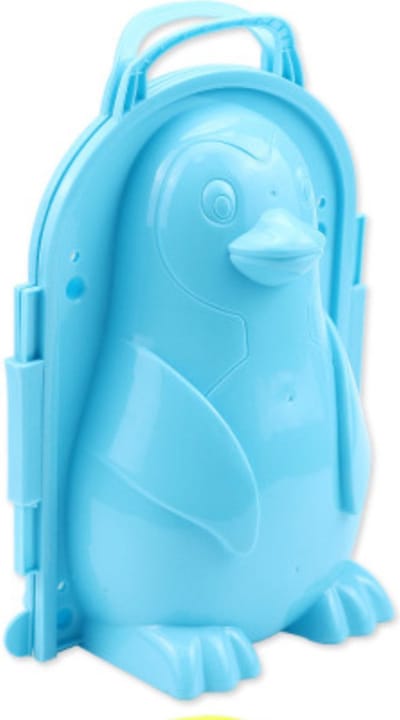 Livano Sneeuwbaltang - Sneeuwballenmaker - Strandspeelgoed - Zandspeelset - Strandschepje - Pinguin - Blauw