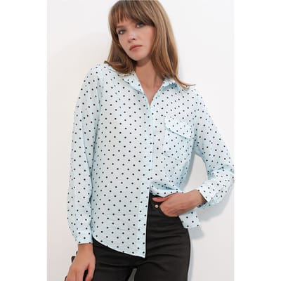 Oversized Gestreepte Woven Shirt